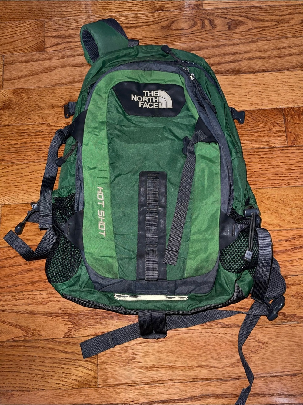 The North Face Men’s Hot Shot Backpack — Dark Green and Black